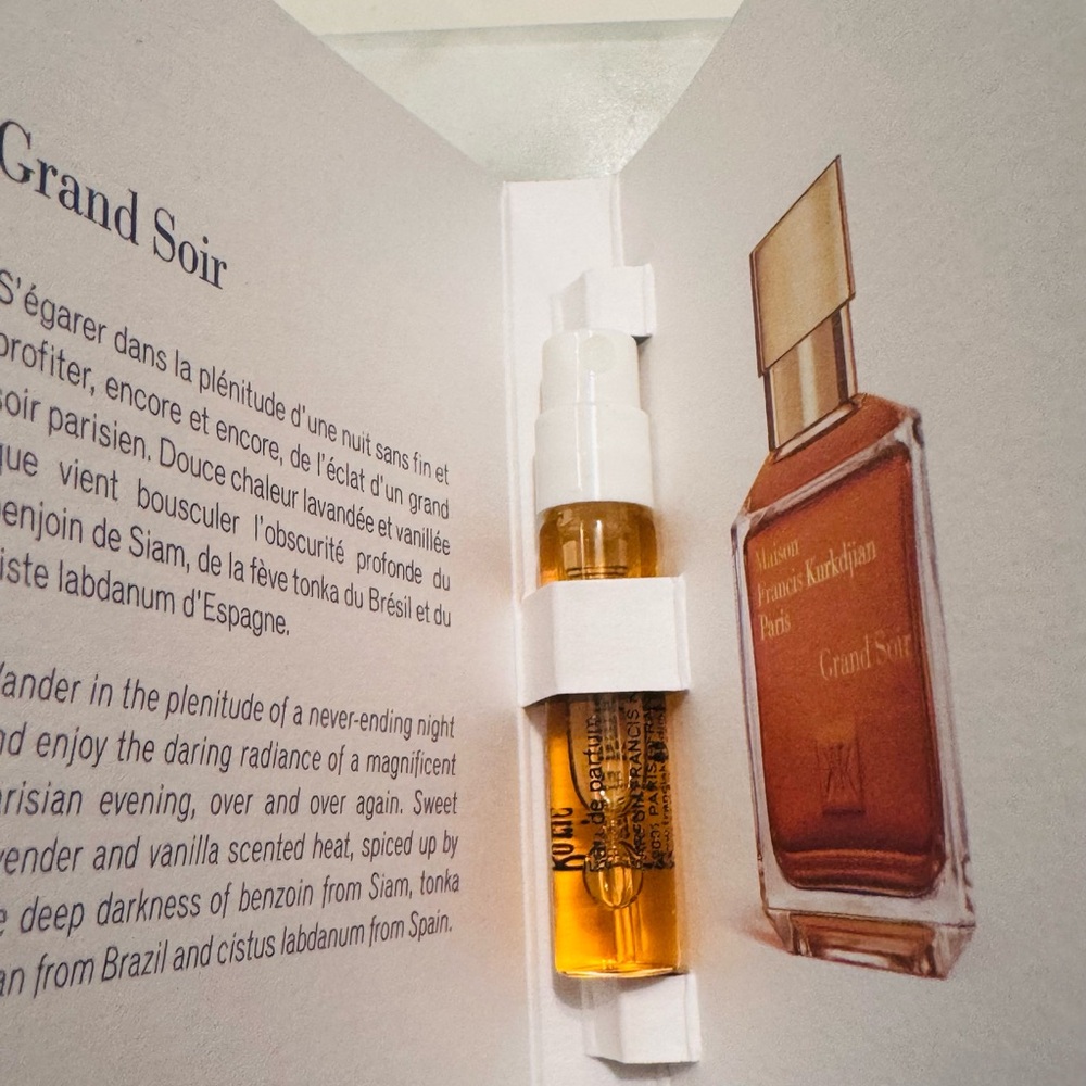 Maison Francis Kurkdjian grand soir Amber Toned Fragrance